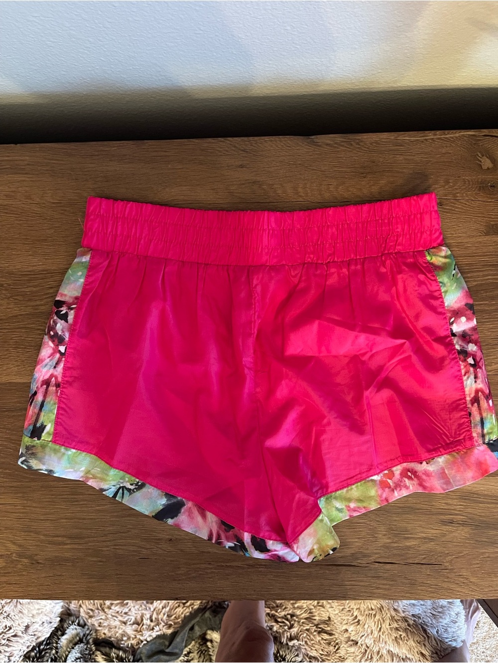 Juicy Couture Pink Floral Running Shorts | Size Medium